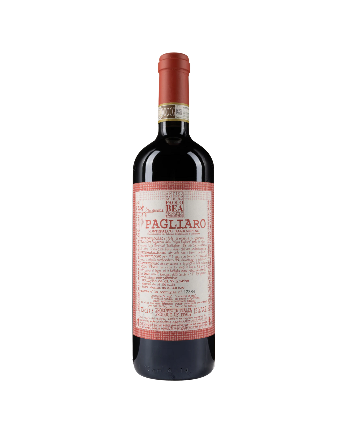 'Pagliaro' Montefalco Sagrantino DOCG 2016